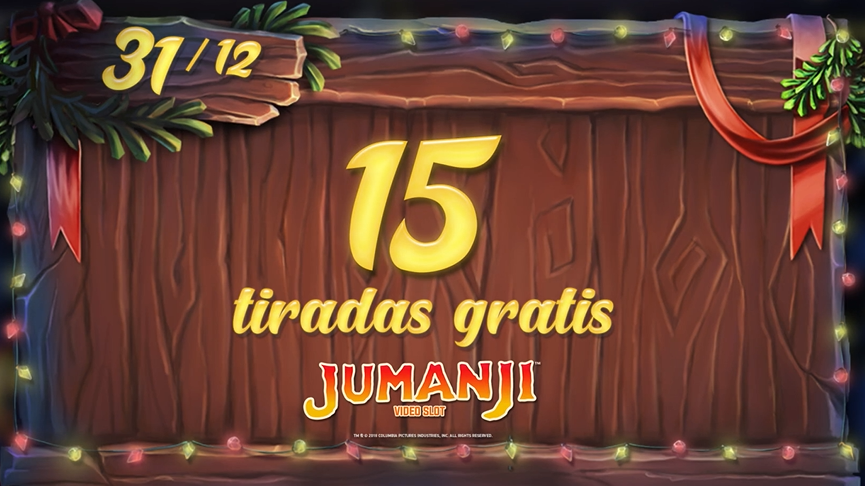 15 tiradas gratis para jumanji en casino gran madrid