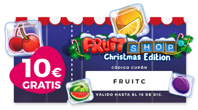 Fruit Shop Christmas Edition 10€ gratis en Casino Gran Madrid